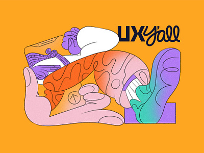 UX Y'all! apple pencil character conference design drawing event event design event illustration figure illustration ipad pro logo ui ux uxui woman