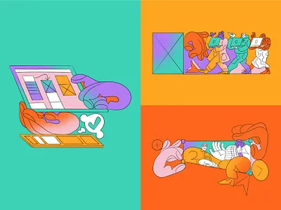 UX Y'all — Secondary illustration apple pencil character conference conference design design drawing event event design figure illustration ipad pro logo product illustration systems design systems illustration ui ux uxui woman