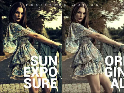 Sun Exposure - Free Photoshop Action image