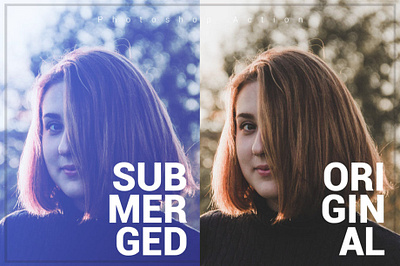 Sub Merged - Free Photoshop Action image