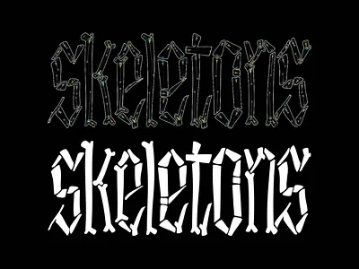 Skeletons in LTTR/INK plugin for Glyphs design font glyphs app graphic design letterink play off type type design typeface typography