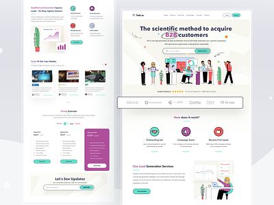 Trafc.io Service Landing Page branding clean design hero illustration illustration website landing page minimal ui ui design uiux uiux design ux ux design vector website website design