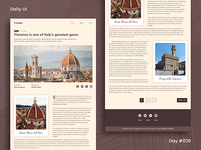 Daily Ui Challenge - Blog Post 35 blog blog post blogging blogging website blogs page dailyui dailyuichallenge day35 light theme lighttheme tourism travel ui uiux webdesign website