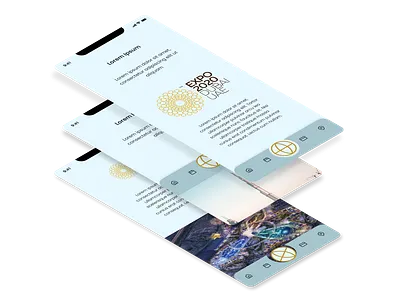 EXPO 2020 UAE App branding design expo2020 figma figmadesign flat minimal ui