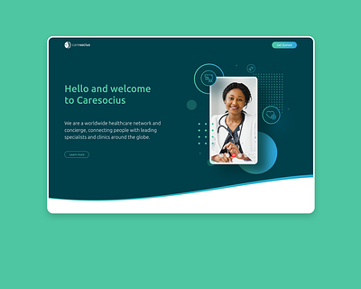 Caresocius – Landing Page & Onboarding Platform artwork branding creative direction design design system digital art healthcare illustration interface landing page marketing medical platform onboarding startup telemedicine uiux user journey visual identity web design website