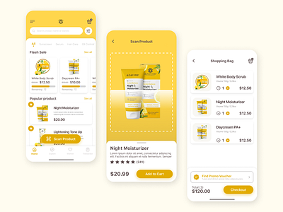 Skin care / Beauty Mobile App app beauty beauty products beauty store cosmetics e commerce app e shop mobile app mobile ui online shop skin care uiux