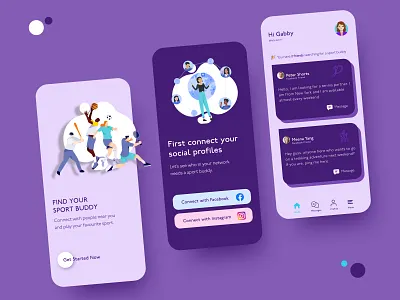 Sport App design app design sport ui ux