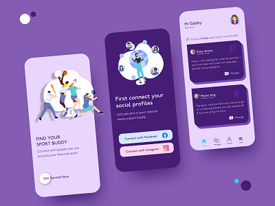 Sport App design app design sport ui ux