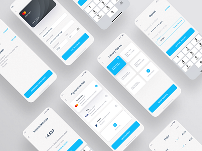 Delivery Checkout & Payment App app app ui checkout app delivery app design design mobile figma graphic design ios ios design ios ui minimal mobile mobile app mobile design app order payment ui ui design ui ux user interface