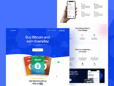 Cryptopedia app design crypto cryptocurrency dailyui illustration ui uidesign uiux ux website