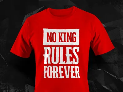 No King Rules Forever Short-Sleeve Unisex T-Shirt black design no king red rule t shirt unisex