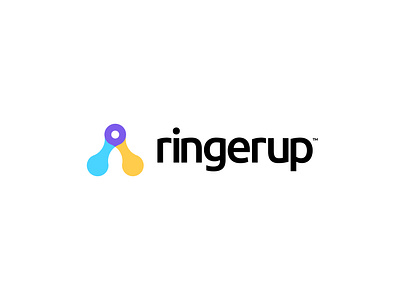 RingerUp - Logo V.02 agency app bell boarding booking app branding dashboard dining event food hotel booking icon identity logo logo design management mark modern ringer schedule