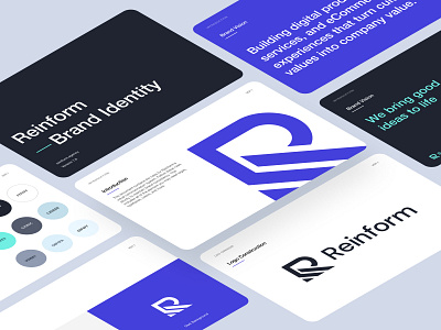 Reinform - Brand Identity brand brand book brand guidelines brand identity branding colors creative agency design agency logo logo design visual identity