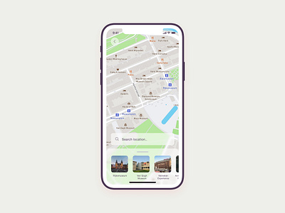 Daily UI 029 - Map amsterdam dailyui dailyuichallenge map sightseeing uidesign uxdesign