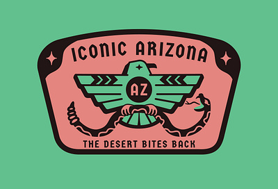 Iconic Arizona design graphic illustration vector