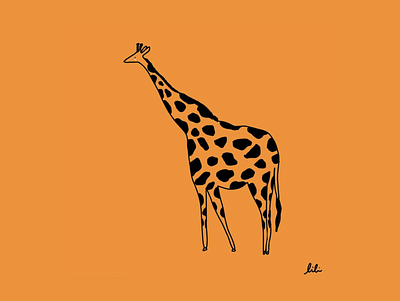 Jirafita design flat giraffe illustration illustrationoftheday illustrator minimal sketch