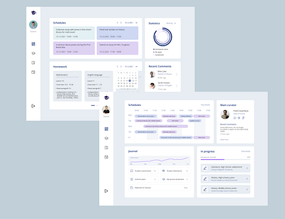 Dashboards for online education account dashboard calendar dashboard education school