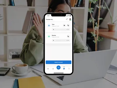 Mosh App : Send voice message animation app application clean mobile record send ui vietnam voice