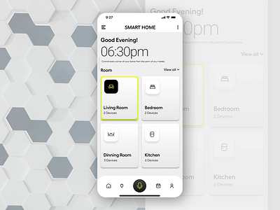 Smart Home App android app design clean control illustration ios minimal mobile app design product design smart uiux user experience user interaction user interface web design