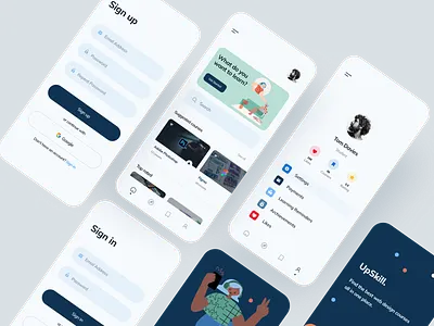 Frontend Learning App Design adobexd behance design figma sketch ui uidesign uiux ux uxdesign