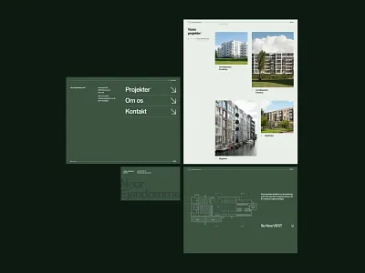 Details from Noor Ejendomme art direction branding design layout ui web design