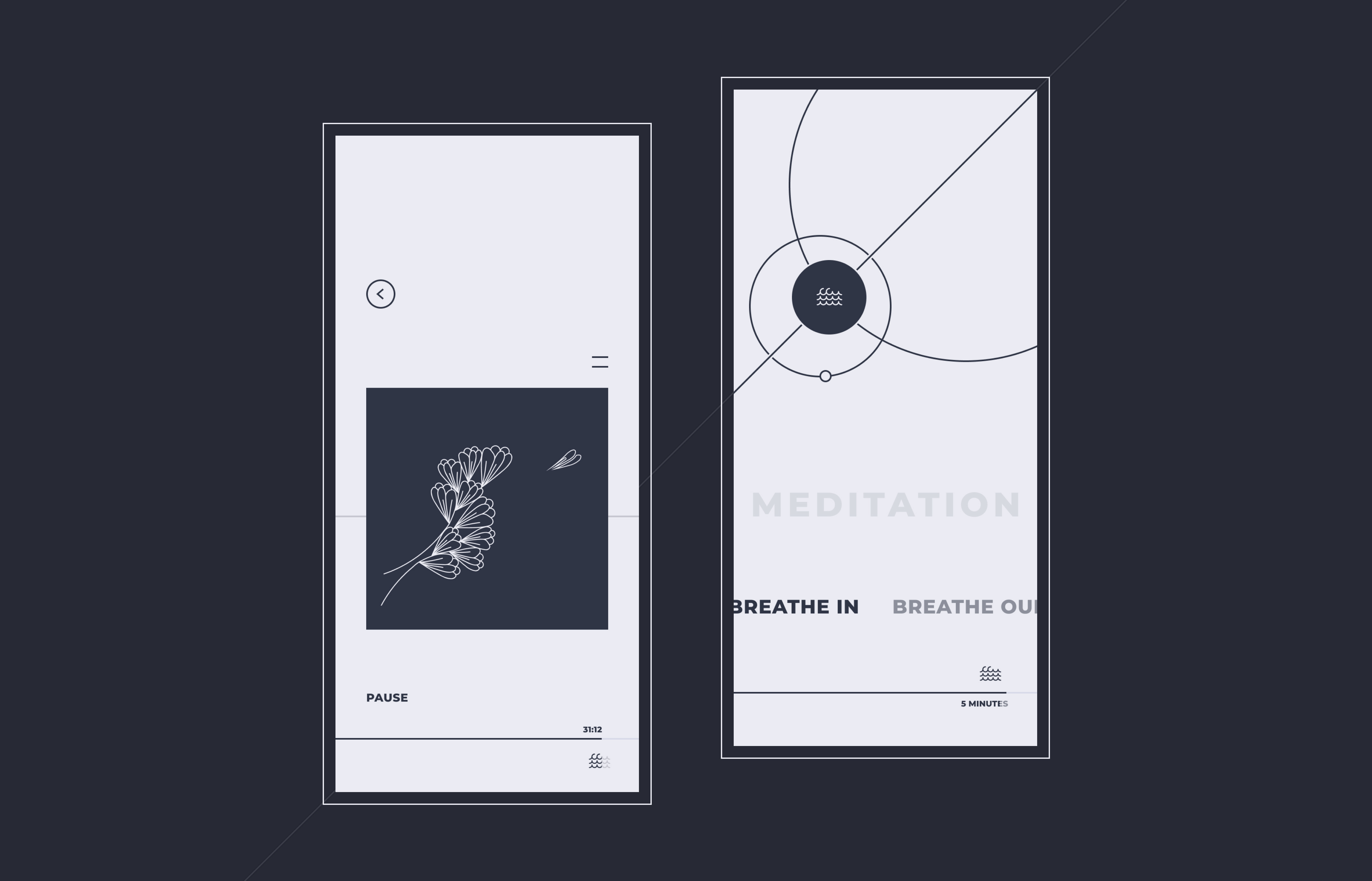App for Meditation and Sleep app design graphic design health care healthcare illustration interface meditation mental mindful minimal mobile mobile app mobile design therapy ui uxdesign visual design