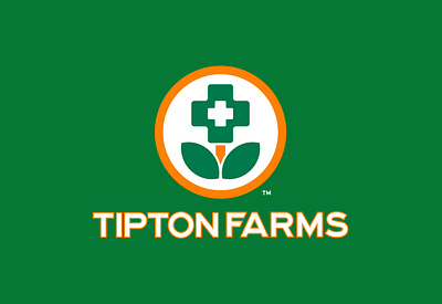 Tipton Farms Branding branding cannabis design illustration logo typography vector