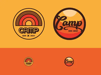 Camp 2021 Badge branding design illustration illustrator logo typography vector