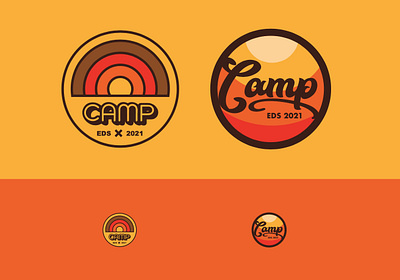 Camp 2021 Badge branding design illustration illustrator logo typography vector