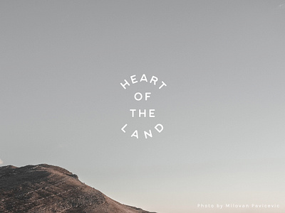 Heart of the Land - Font design eco friendly ecological font geometric nature organic outdoors simple soft type