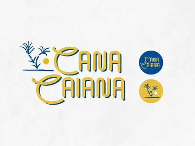 cana caiana branding icon logo sugar cane typography