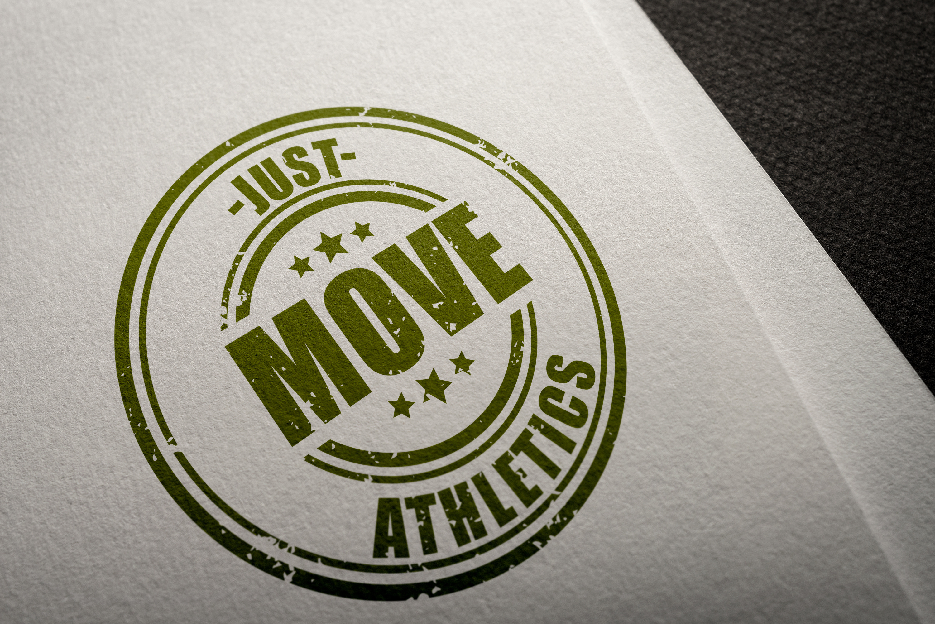 Just move athletics branding graphic design logo