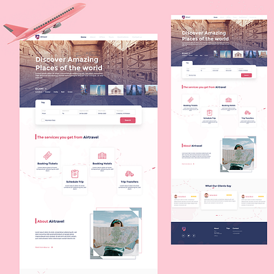 UI Travel Agency Home page agency agency web graphic design home page landing page travel travel agency travel ui ui ui inspiration ui web uidesign uiux web design web ui website website design