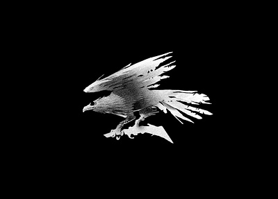 Disolve Crow crow illustration photoshop scan traditional