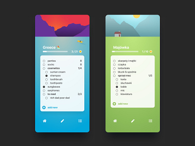 Helpack - Packing Mobile App app design mobile mobile app ui ux