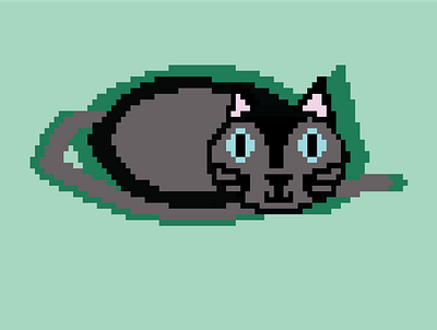 Pixel Cat art cat design graphic design illustration pixel pixelart