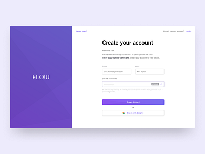 Flow - Onboarding & Profile Creation create profile creation first mile flow fund funding fundraising investment modal onboarding pagination spv stepper steps upload vertical steps