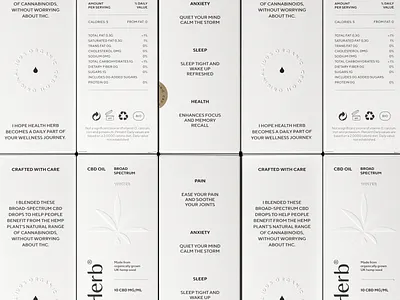 Health Herb ® CBD oil 3d blender branding cbd graphic design logo minimal modelling oil package product