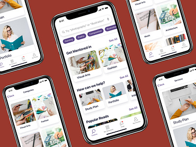 Mentor Me IOS App Design interaction design ios mobile app mobile app design mobile design ui user experience ux