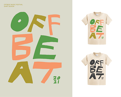 OffBeat Music Festival '21 Shirt 01 branding illustration merch music festival offbeat reno shirt design tshirt