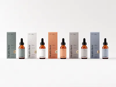 Health Herb ® CBD oil 3d blender cbd graphic design logo minimal modelling oil package product