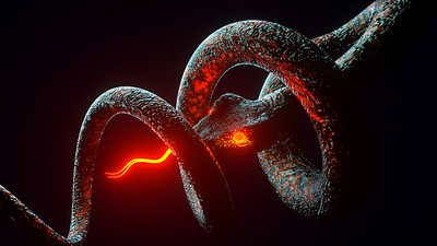 Snake 3d abstract c4d design digital art illustration