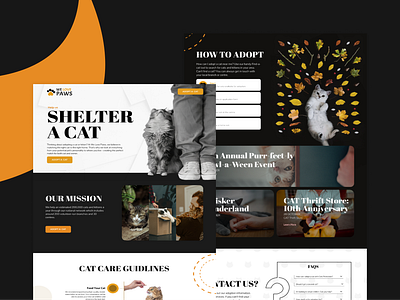 We Love Paws landing page ui web design web page