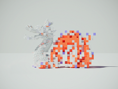 Houdini Lego test 3d c4d illustration render
