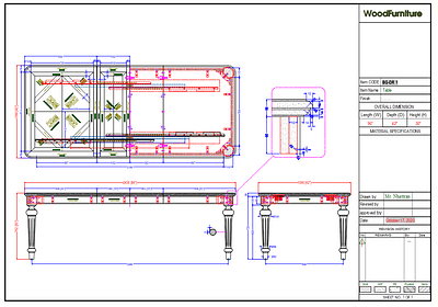 Drawing Dining Table