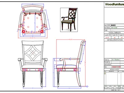 Drawing Arm chair