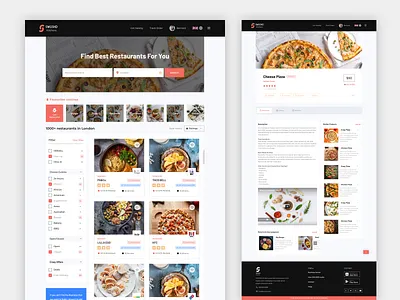 Restauran Page - Swushd Website 3d animation best branding clean creative cuisines design discount flat food graphic design home illustration logo meal motion graphics receipt restaurant ui