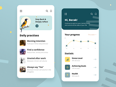 Control Mental Health app branding design ui ux