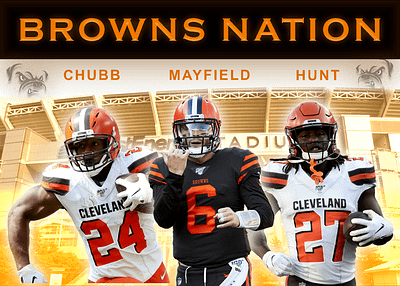 Browns Nation graphic design photoshop