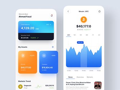 Cryptofo - Crypto Wallet Info 💳 app app design bitcoin bitcoin wallet clean crypto crypto app crypto currency crypto wallet cryptocurrency app design ethereum investment app minimal minimalist mobile mobile design ui ux wallet
